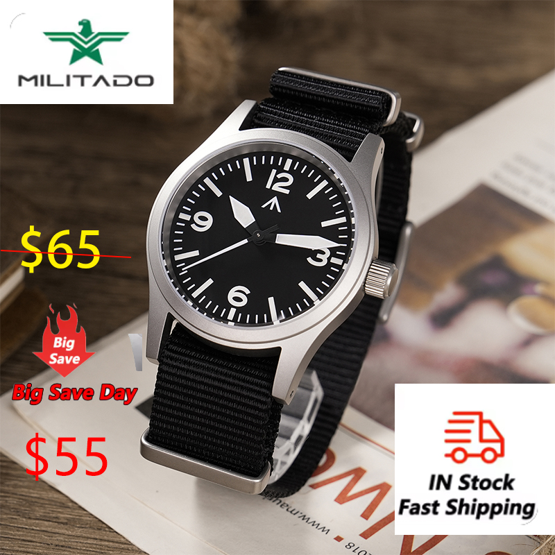 Vintage Watch Crystal - Militado ML05 36912 montre VH31 balayage