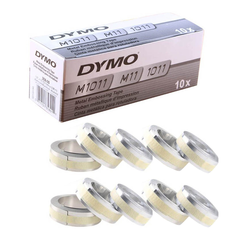 Typewriter Ribbon Roll - 10 rouleaux DYMO 32500 35800 31000
