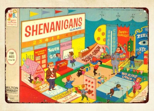 Vintage Collectibles Store - Shenanigans Board Game 1964, plaque en
