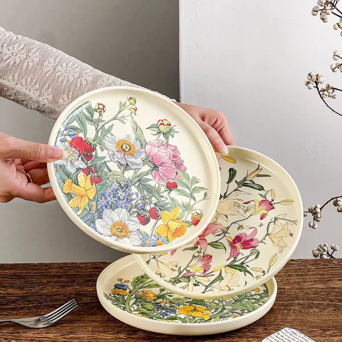 Assiette en céramique florale  - Vintage Collectible Dishes avis et prix