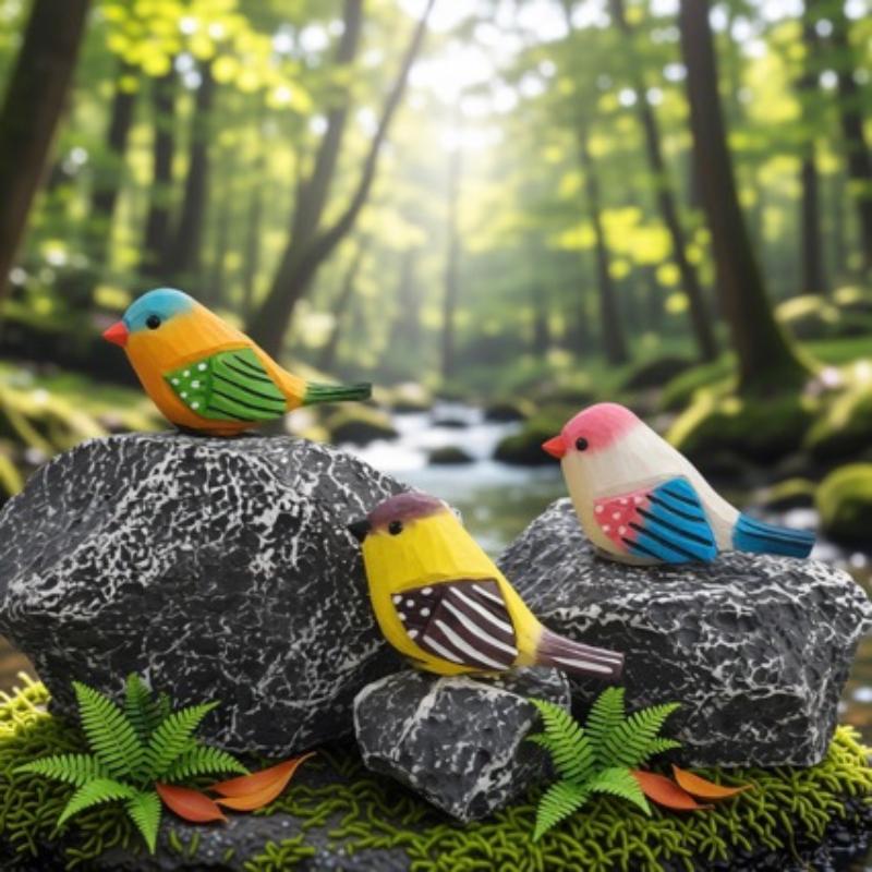 Figurines d'oiseaux en bois sc - Vintage Collectibles Store avis et prix
