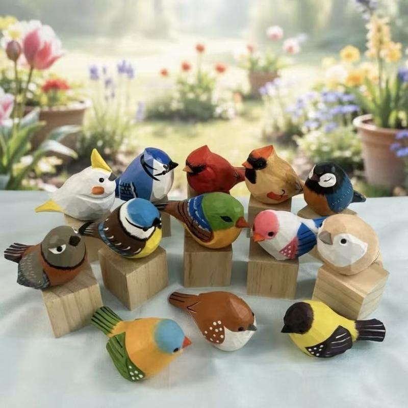 Figurines d'oiseaux en bois sc - Vintage Collectibles Store avis et prix