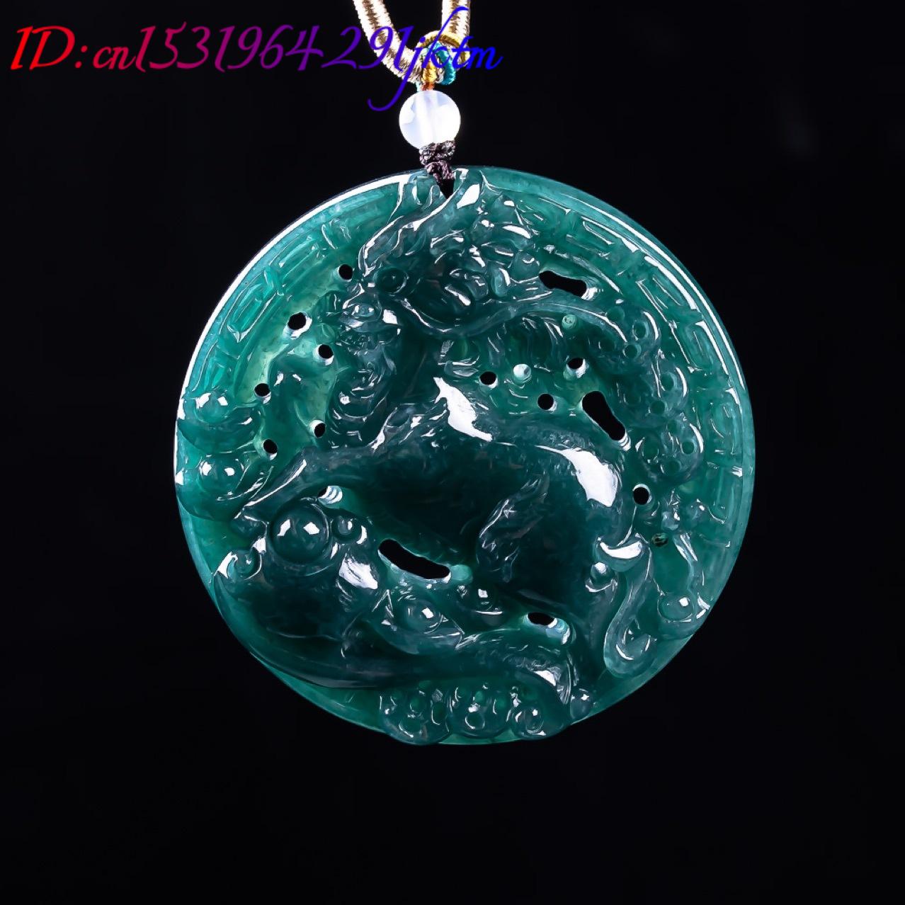 Pendentif Dragon en Jadeite Bi - Vintage Necklace avis et prix