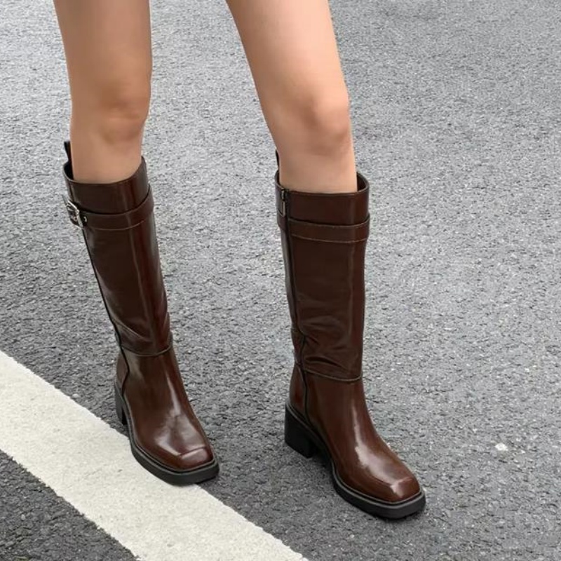 Bottes marron style britanniqu - Vintage Zipper avis et prix