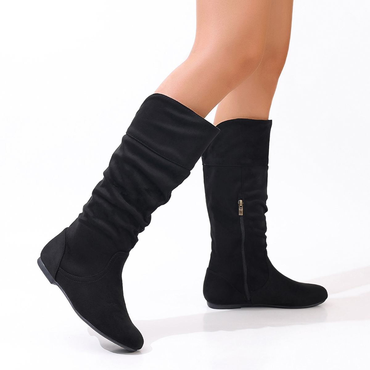 Bottes plates pour femmes, sty - Vintage Zipper avis et prix