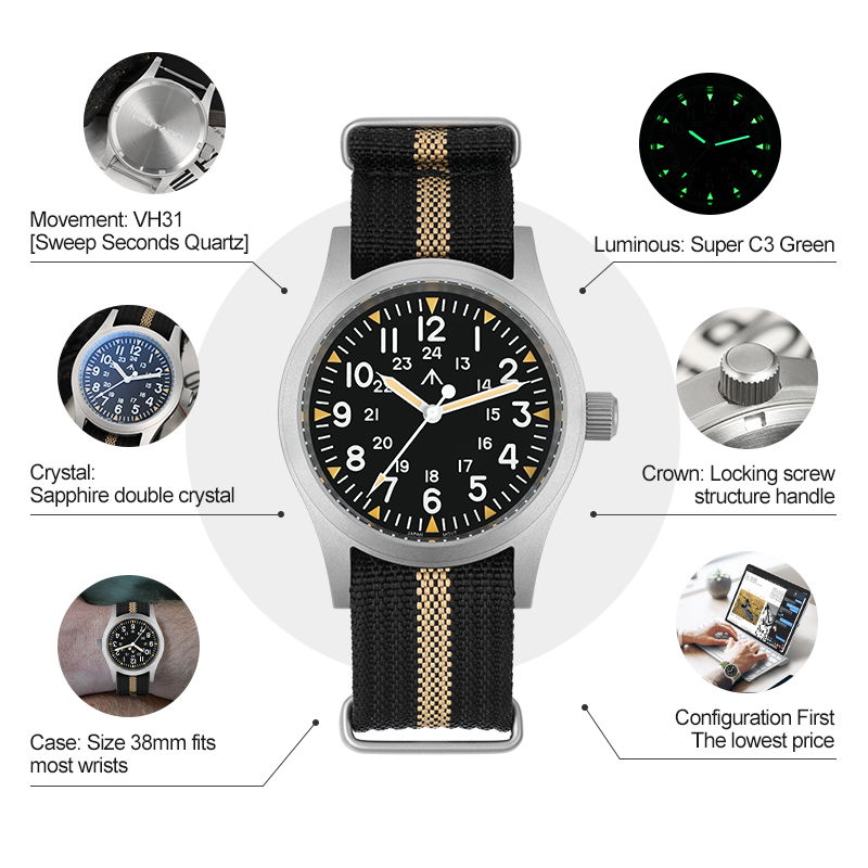 Militado ML05 montre Vintage V - Vintage Watch Crystal avis et prix